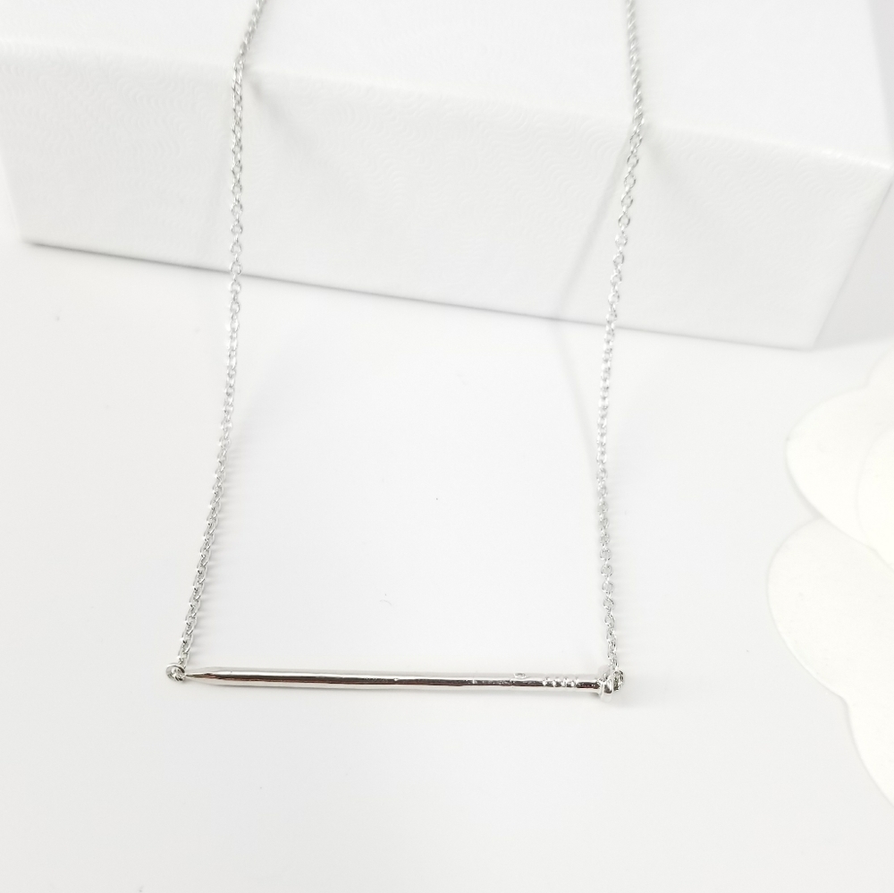 NEW Modern Minimalist Dainty Nail Choker Necklace - Picture 2 of 9
